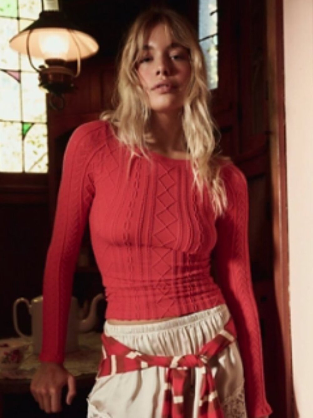 So Soft Seamless Modal Cable Long Sleeve Free People